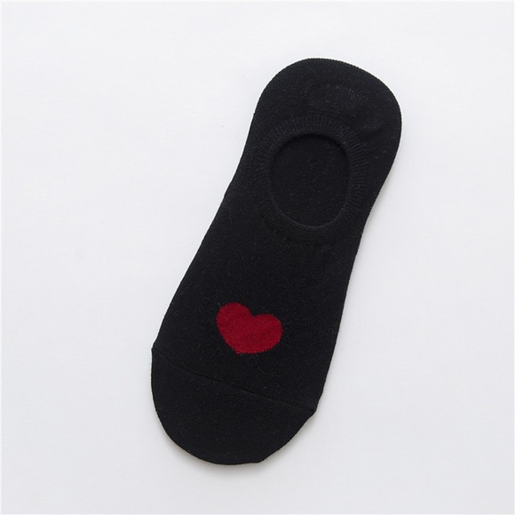 5 Pairs a set Women Ankle Socks with love heart - Picture 3 of 8